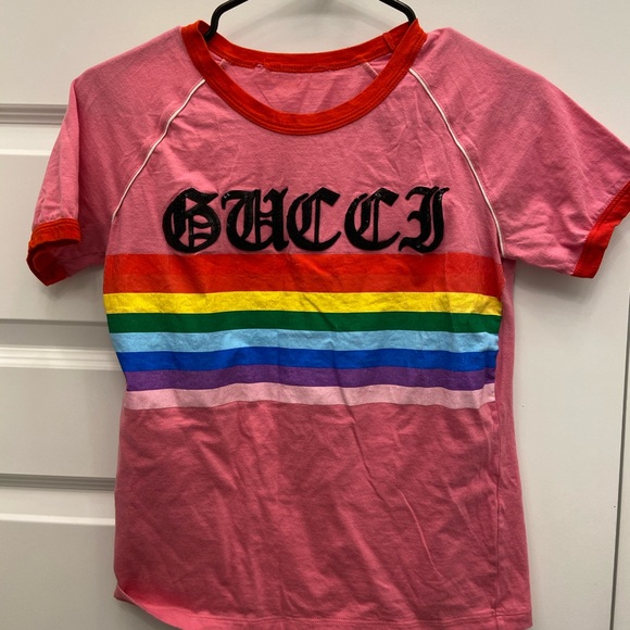 gucci rainbow tee